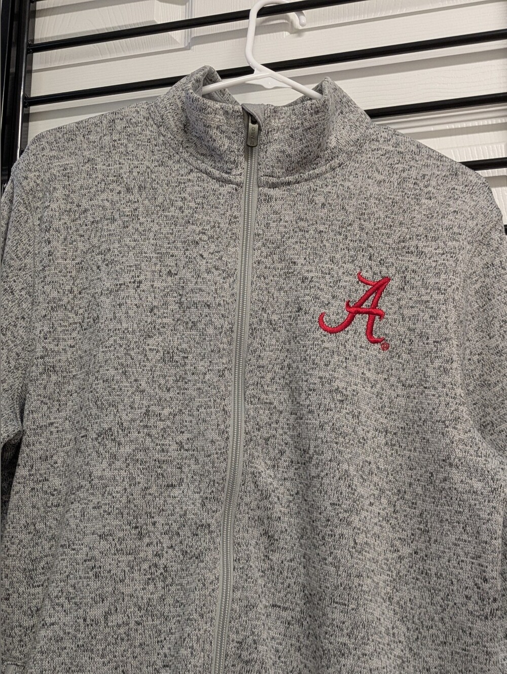 Alabama Crimson Tide Gray Heather Full-Zip Jacket